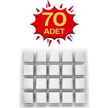 Bubi Çikolata Gümüş Sargılı Sütlü Madlen 70 Adet İkramlık Çikolata