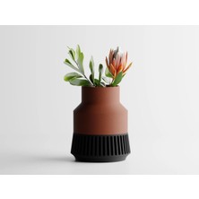 Vareon Vazo - Kahverengi Modern Vazo 30 cm