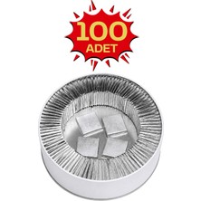 Bubi Çikolata Metal Kutuda Gümüş Sargılı Sütlü Madlen 100 Adet Ikramlık Çikolata