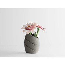 Diara Vazo - Çizgili Modern Vazo 12 cm