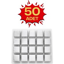 Bubi Çikolata Gümüş Sargılı Sütlü Madlen 50 Adet Ikramlık Çikolata