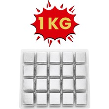 Bubi Çikolata Bubi Gümüş Sargılı Sütlü Madlen 1 kg İkramlık Çikolata Yoğun Aroma ile Özel Günler İçin