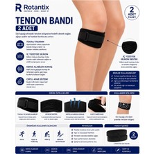 Rotantix 2 Adet Patella Tendon Bandı Patella Desteği Bandajı Diz Destek Bandı