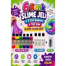 Fenix Slaym Yapım Seti (6 Adet Slime Jeli + 3 Adet Sıvı Boraks + 1 Adet Toz Sim)