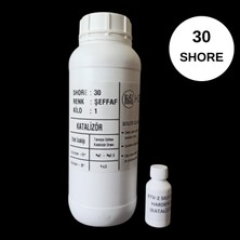 Hobiflex Rtv 2 Kalıp Silikonu 1. Sınıf Kalite Sert Sıvı Silikon 1 kg 30 Shore Yarı Şeffaf Renk