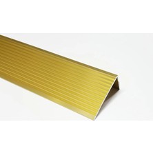 L Model Metal Merdiven Basamak Profili Çıtası Köşebent Bitim Profil Altın Gold Rengi 4CM*2CM*1,35M