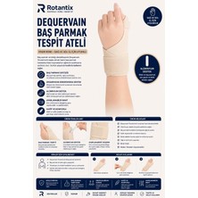 Rotantix De Quervain Ateli - Baş Parmak Tespit Ateli Krem Rengi Standart Beden