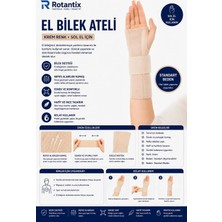 Rotantix El Bilek Ateli Krem Renkli Damye Kumaş Destekli Statik El Bilek Ateli Sol El Için