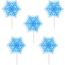Parti Adresi Kartanesi Frozen Temalı Kürdan Figürlü Pasta Süsü Cupcake Kürdanı 10'lu