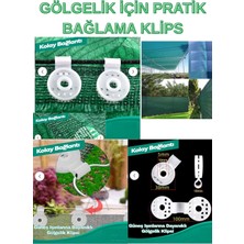 Kl Home 5 Adet -Güneş  Gölgelik  Klipsi  Beyaz Renk Uv Katkılı ( Güneşe Dayanıklı )