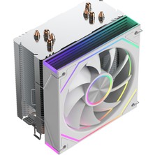 Strong M5-Pro 12CM Argb Fanlı 4 Bakır 135W Kule Tipi Işlemci Fanı Beyaz (Argb To Sata Hediyeli)
