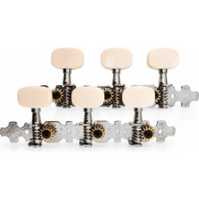 Valencia VCMH0150CR Klasik Gitar Kulağı Klasik 3+3 2.ad.set Gri Renk