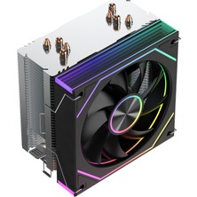 Strong M5-Pro 12CM Argb Fanlı 4 Bakır 135W Kule Tipi Işlemci Fanı Siyah (Argb To Sata Hediyeli)