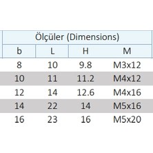 Tekoma Vidalı Kamaa B14-L22 Çift