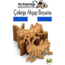 Artlantis Ahşap Boyama Böcekler 10 Adet 10X15CM Boyama Böcek Figürleri Etkinlik Çocuk Gelişim Motor Beceri Kreş Anasınıfı
