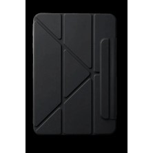 Belirtilmemiş Ipad 2025 10.9 10.nesil (A16) Edz Manyetik Standlı Tablet Kılıfı - Siyah