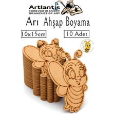 Artlantis Ahşap Boyama Böcekler 10 Adet 10X15CM Boyama Böcek Figürleri Etkinlik Çocuk Gelişim Motor Beceri Kreş Anasınıfı