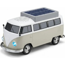 MOB Bluetooth Hoparlör Retro Araba Vosvos Tasarımlı Solar Şarjlı Speaker D70 Bej
