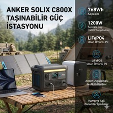 Onerous Solıx 768WH 1200W Taşınabilir Güç Istasyonu (2400W Surgepad), Lifepo4 Uzun Ömürlü Pil, Kamp, Karavan, Dış Mekan ve Acil Durum Elektrik Kesintileri Için Mobil Jeneratör (A1755)