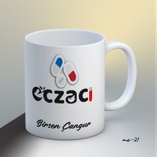 1sence Consept Kişiye Özel Eczacı Temalı Kupa Bardak