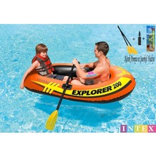 Empressco Hediyecik Şişme Explorer 200 Havuz ve Deniz Botu Ful Set 185X94X41 cm Kürek,şnorkel,pompa Hediye - Fiyatı, Yorumları