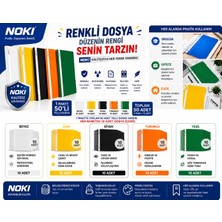 Noki Telli Dosya Eco 50 Li -1 Paket -5 Renk-Beyaz-Sarı-Siyah-Turuncu-Yeşil