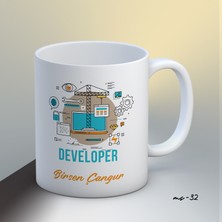 1sence Consept Kişiye Özel Developer Temalı Kupa Bardak