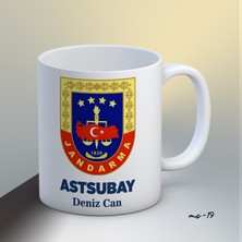 1sence Consept Kişiye Özel Astsubay Temalı Kupa Bardak