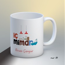 1sence Consept Kişiye Özel Iç Mimar Temalı Kupa Bardak