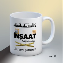 1sence Consept Kişiye Özel Inşaat Mühendisi Temalı Kupa Bardak