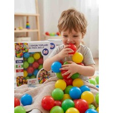 Kaliteli Yumuşak Soft Doku 6 cm 100 Adet Havuz Topu Kutulu