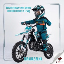 Enbest Benzınlı Çocuk Cros Motoru (Hidrolik Frenler) 7-17 Yaş
