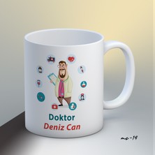 1sence Consept Kişiye Özel Doktor Temalı Kupa Bardak