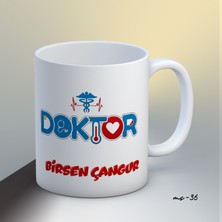 1sence Consept Kişiye Özel Doktor Temalı Kupa Bardak