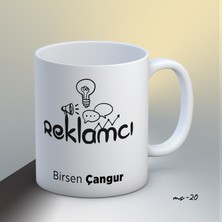1sence Consept Kişiye Özel Reklamcı Temalı Kupa Bardak