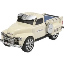 MOB Bluetooth Hoparlör Pickup Araba Güneş Enerjili Speaker D54 Bej