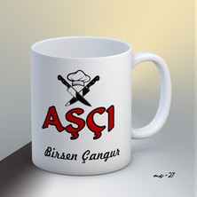 1sence Consept Kişiye Özel Aşçı Temalı Kupa Bardak
