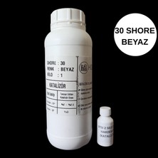 Hobiflex Rtv 2 Kalıp Silikonu 1. Sınıf Kalite Sert Sıvı Silikon 1 kg 30 Shore Beyaz Renk