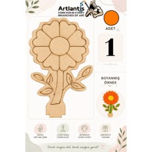 Artlantis Ahşap Boyama Çiçekler 1 Adet 10X15CM Boyama Figürü Etkinlik Çocuk Gelişim Motor Beceri Anasınıfı Kreş