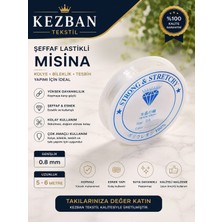 Kezban Tekstil Şeffaf Lastikli Misina 0.8 mm