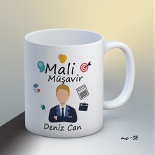 1sence Consept Kişiye Özel Mali Müşavir Temalı Kupa Bardak