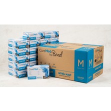 CoreMed Nitril Muayene Eldiveni Mavi Koli -20 Adet x 100 Lü Paket M Beden