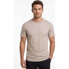Uki Taş Bisiklet Yaka Basic T-Shirt