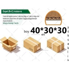 Jokey Ambalaj 40X30X30 (T.s.S.s.t) Gramajlı Çift Oluklu 12.desi Orta Boy E-Ticaret ve Taşınma Kolisi (5ADET)