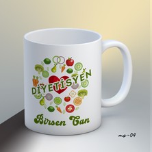 1sence Consept Kişiye Özel Diyetisyen Temalı Kupa Bardak