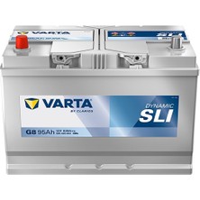 Varta G8 12V 95AH 830A Dymanıc Slı Ters Kutup Akü (Üretim TARIHI:2025)