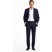 Uki Lacivert Comfort Fit Klasik Pantolon