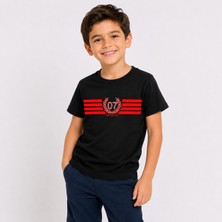 Rabona Fashion Antalya 07 Kırmızı Beyaz Çocuk T-Shirt