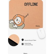 Duxy Esprili Desenli Mouse Pad, 23X19 Cm, Kaymaz Taban, Ev, Ofis ve Oyun Için Rahat ve Yumuşak Mousepad VBG4726