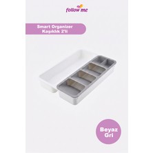 Follow Me Smart Organizer Kaşıklık 2'li Beyaz-Gri